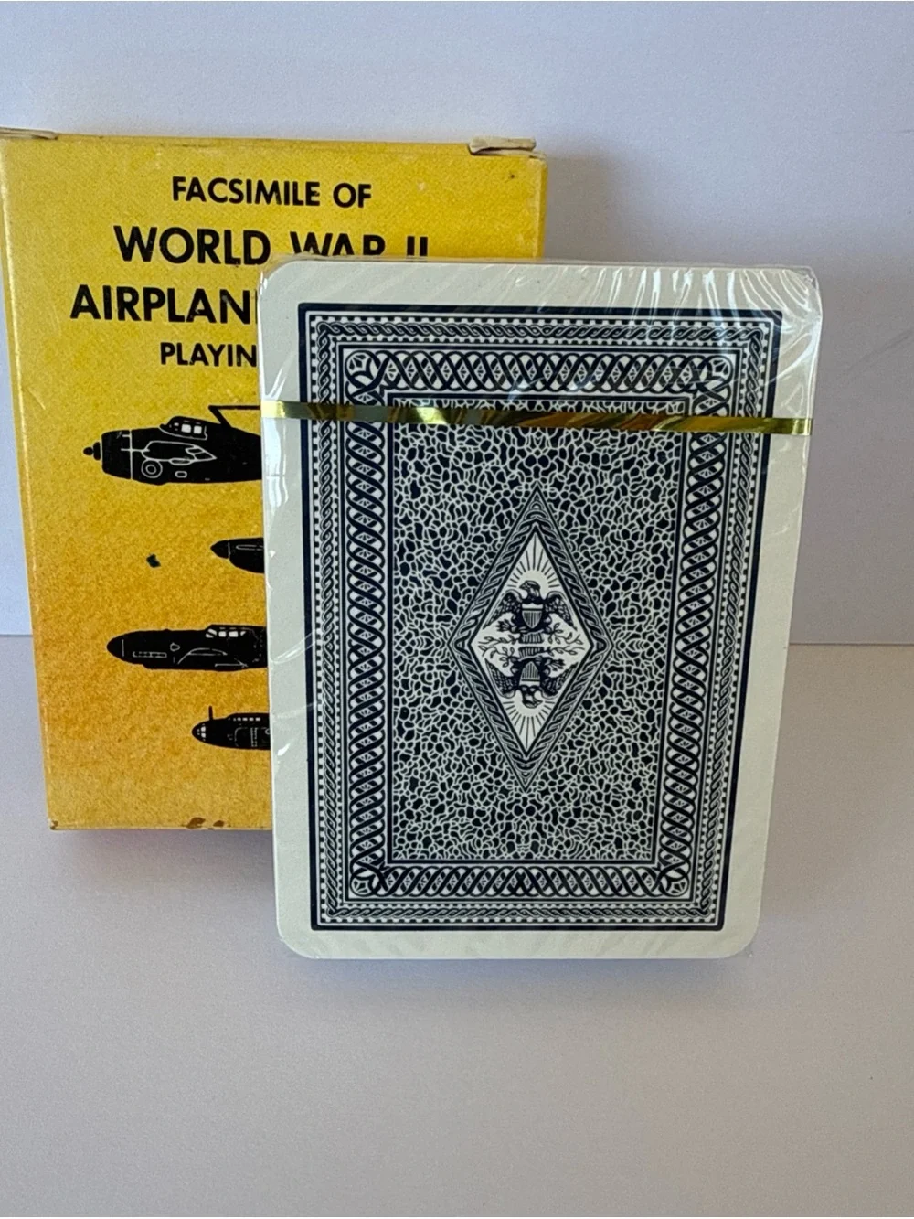 World War II Airplane Spotter Playing Cards - New in box VTG